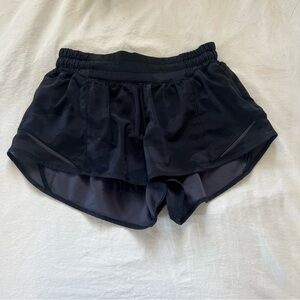 Lululemon Black Camo Hotty Hot Shorts Size 2